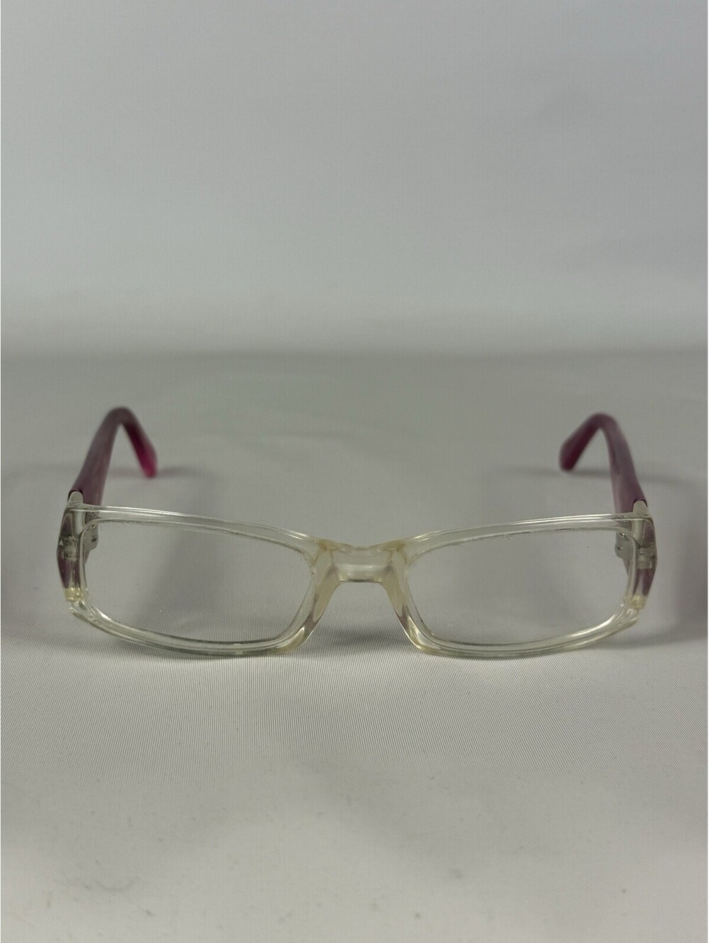 RAY-BAN RB 1518 3544 CLEAR PINK RECTANGULAR GIRLS EYEGLASSES